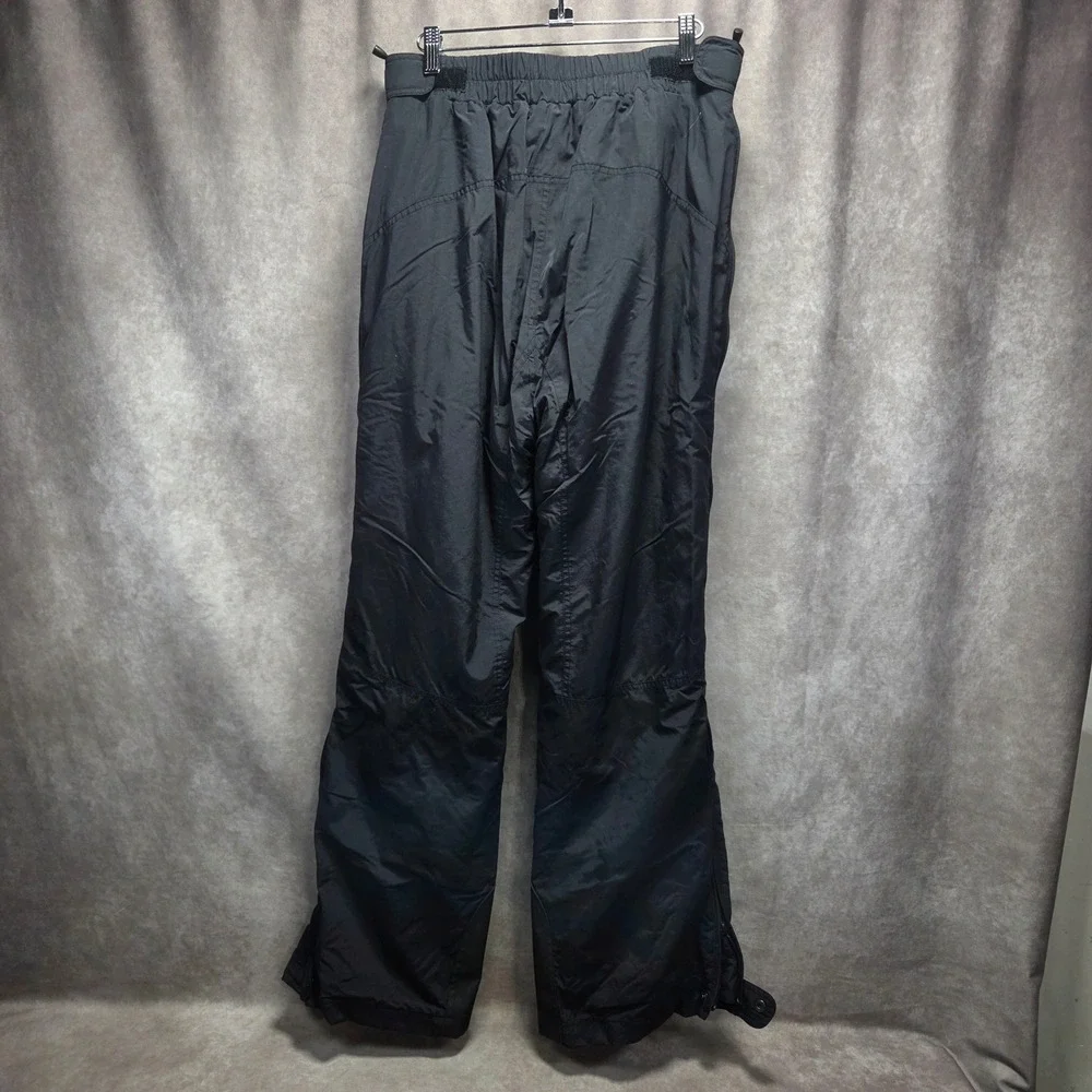 The North Face HyVent Black Ski Pants Mens Large Full Side Zip Snow Snowboard